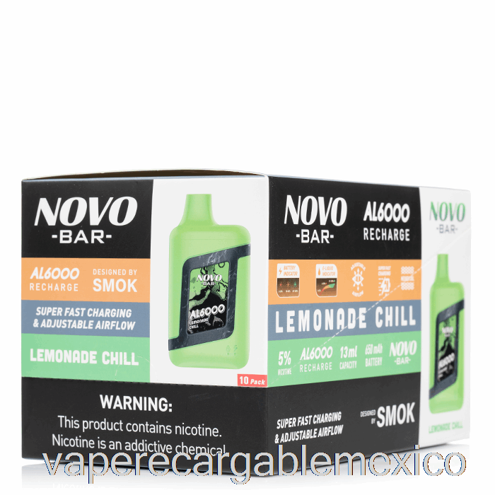 Vape Recargable [paquete De 10] Smok Novo Bar Al6000 Desechable